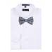 Self Tie Bow Tie Gray Self Tie