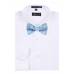 Self Tie Bow Tie Blue Self Tie