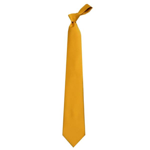 Solid Mens Tie Bronze Regular