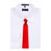 Red Mens Solid Tie Regular