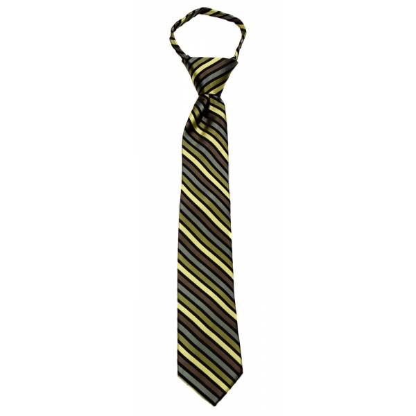 Green Boys 14 inch Zipper Tie Zipper Tie 14 inch