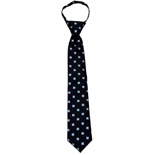 Black Boys 14 inch Zipper Tie Zipper Tie 14 inch