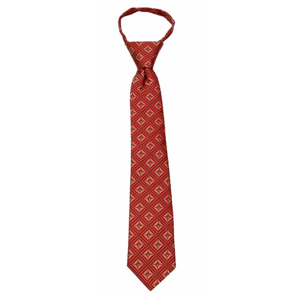 Red Boys 14 inch Zipper Tie Zipper Tie 14 inch