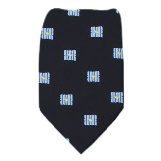 Black Zipper Tie Regular Length Zipper Tie
