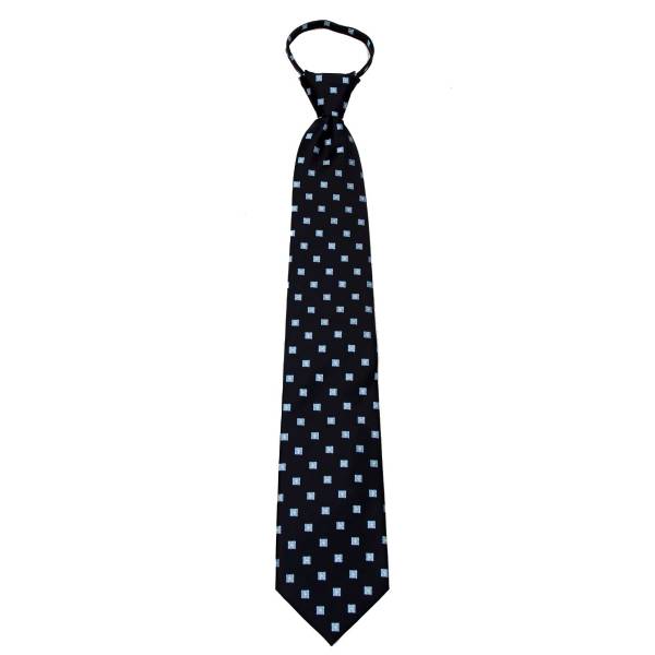 Black Zipper Tie Regular Length Zipper Tie
