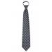 Gray Zipper Tie Regular Length Zipper Tie