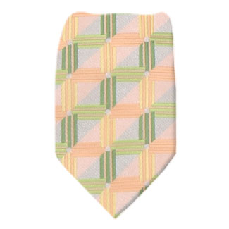 Peach Zipper Tie Regular Length Zipper Tie