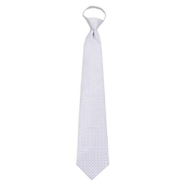 Silver Zipper Tie Regular Length Zipper Tie