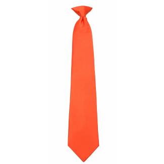 Boys Orange Clip on Tie Clip On Ties