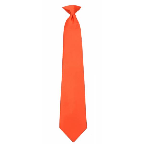 Boys Orange Clip on Tie Clip On Ties