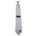 Boys Silver Clip on Tie Clip On Ties