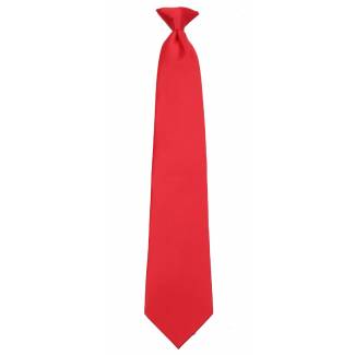 Boys Red Clip on Tie Clip On Ties