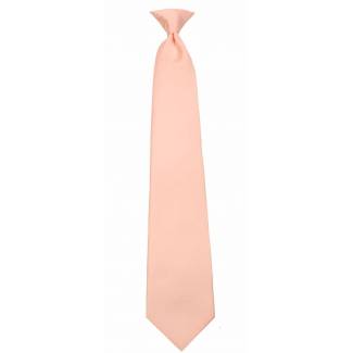 Boys Peach Clip on Tie Clip On Ties