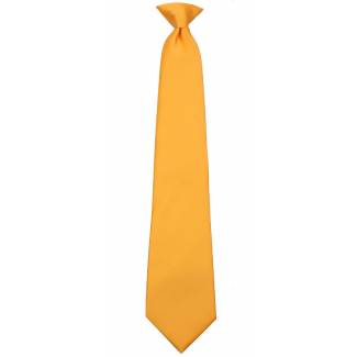 Boys Canary Yellow Clip on Tie Clip On Ties