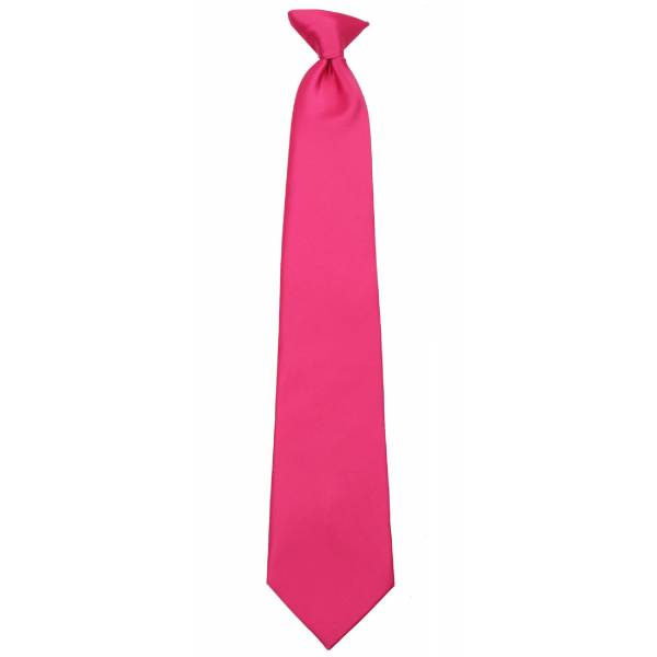 Boys Fuschsia Pink Clip on Tie Clip On Ties