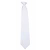 Boys White Clip on Tie Clip On Ties