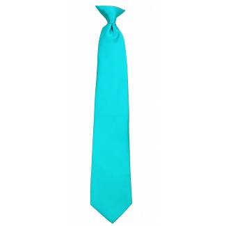 Turquoise Boys Clip on Tie Clip On Ties
