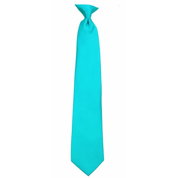 Turquoise Boys Clip on Tie Clip On Ties
