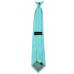 Boys Aqua Blue Clip on Tie Clip On Ties