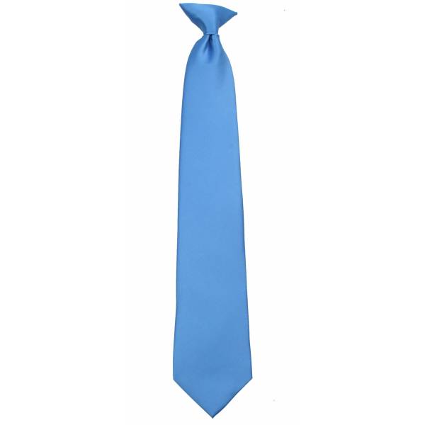 Steel Blue Boys Clip on Tie Clip On Ties