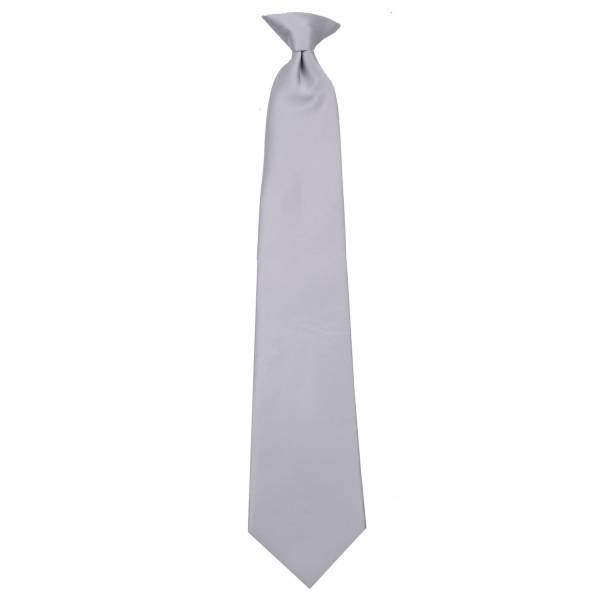 Silver Clip on Tie Clip On Ties