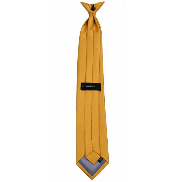 Gold Clip on Tie