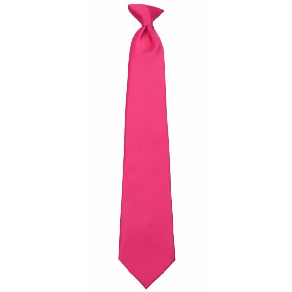 Fuschsia Pink Clip on Tie Clip On Ties