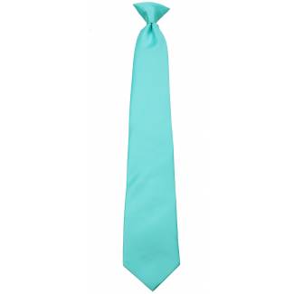 Aqua Blue Clip on Tie Clip On Ties