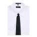Black Solid Zipper Tie Regular Length Zipper Tie