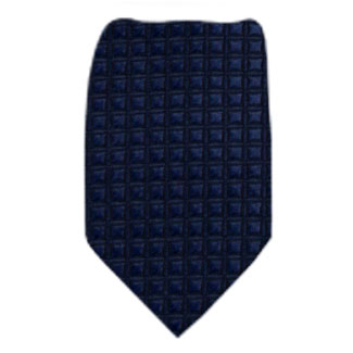 Navy Solid Zipper Tie Regular Length Zipper Tie