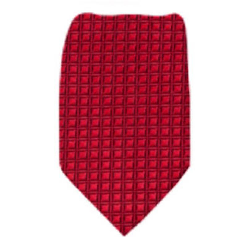 Red Solid Color Zipper Tie