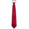 Red Solid Zipper Tie Regular Length Zipper Tie