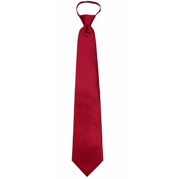 Red Solid Zipper Tie Regular Length Zipper Tie