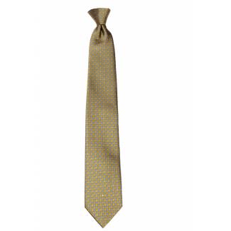 Gold Pattern Clip On Tie Mens Clip On Ties