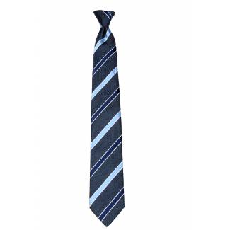 Gray Stripe Clip On Tie Mens Clip On Ties