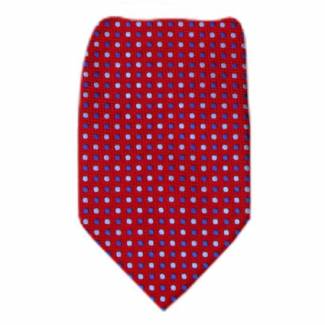 Burgundy Dot Men's XL Zipper Tie Zipper Ties