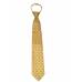 Gold Pattern Men's Zipper Tie Regular Length Zipper Tie