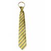 Gold Stripe Men's Zipper Tie Regular Length Zipper Tie