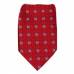 Burgundy Pattern Men's Zipper Tie Regular Length Zipper Tie