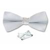 Boys Silver Bow Tie 