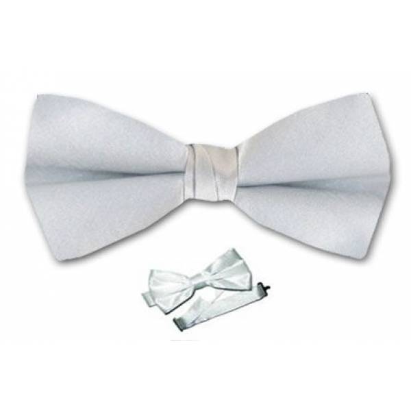 Boys Silver Bow Tie 