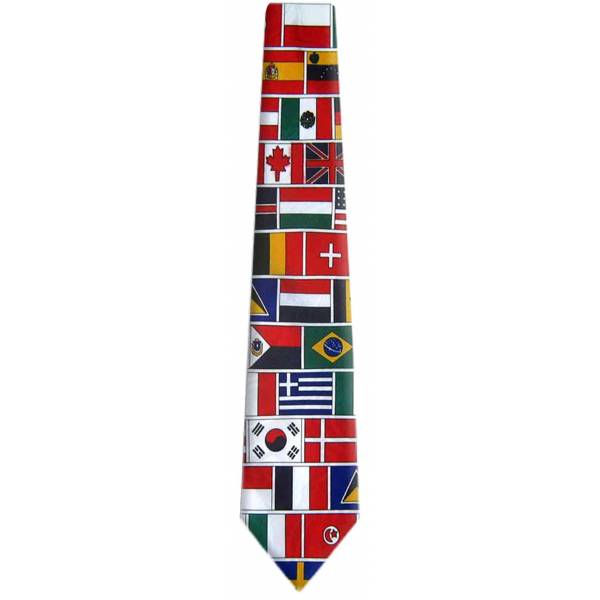 World Flags Tie Flag Ties